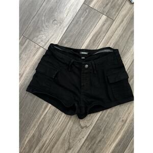 Wild Fable Black Cargo Mini Shorts Size 4